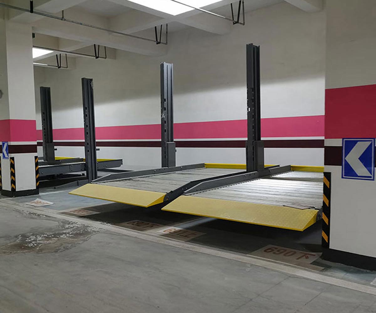景东县二层简易升降机械停车库改造