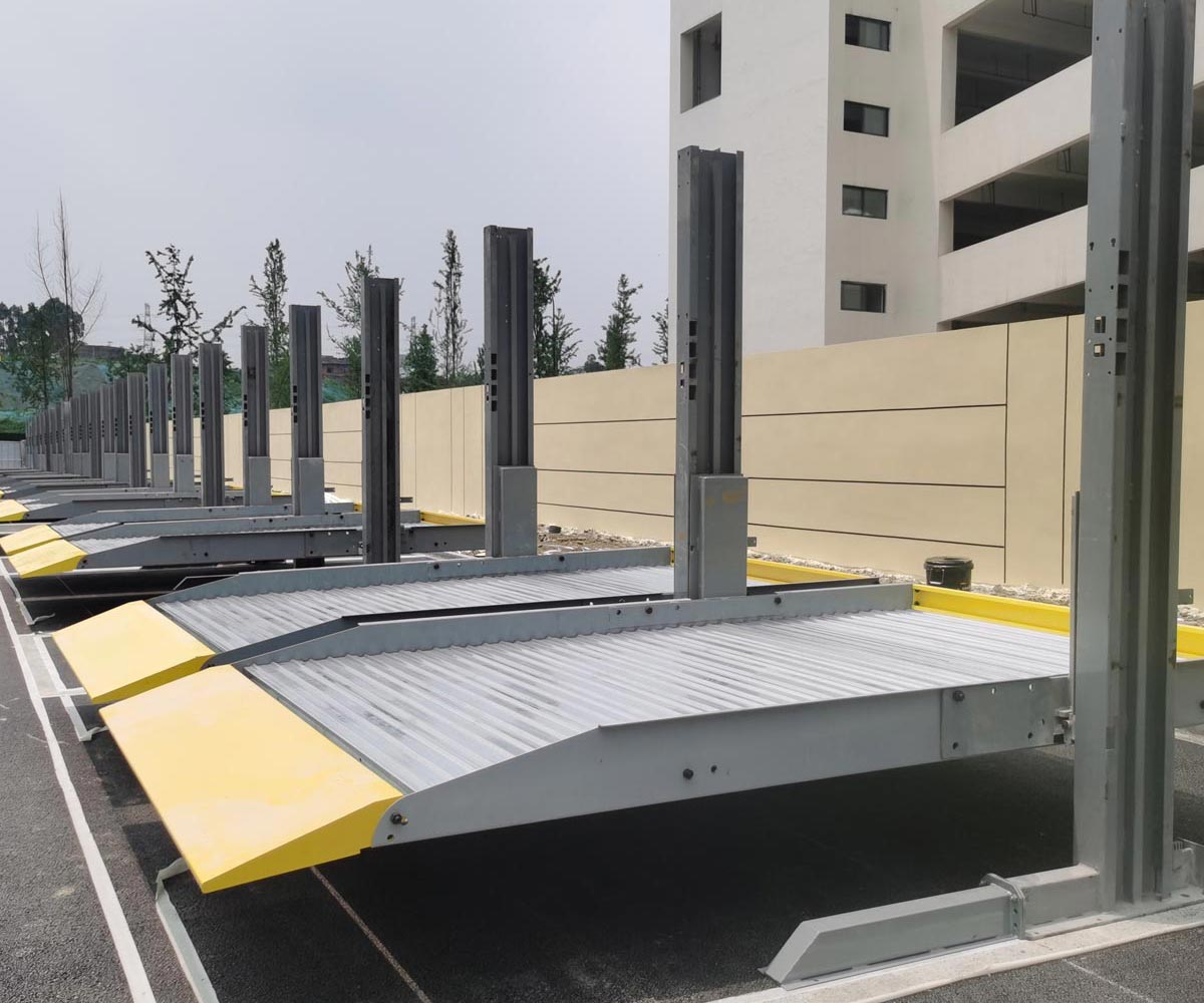 凤庆县两柱简易式机械式立体停车设备过验收