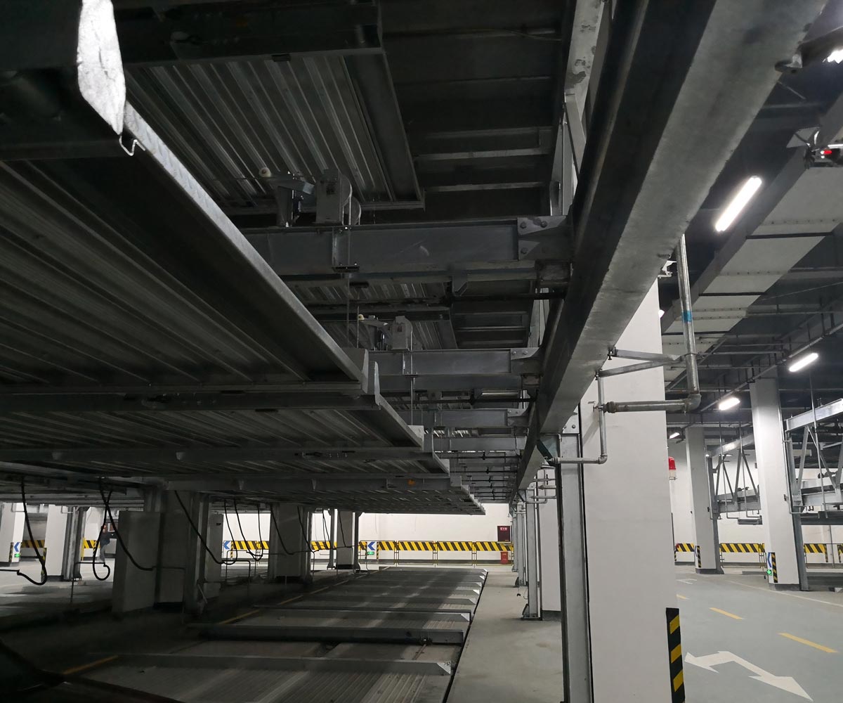 秦州区负一正三地坑PSH4-D1四层升降横移机械式立体停车库
