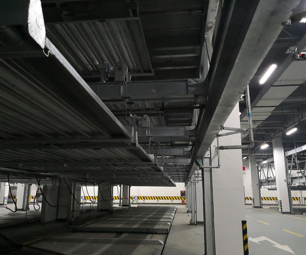 云阳县负一正三地坑PSH4-D1四层升降横移机械式立体停车库
