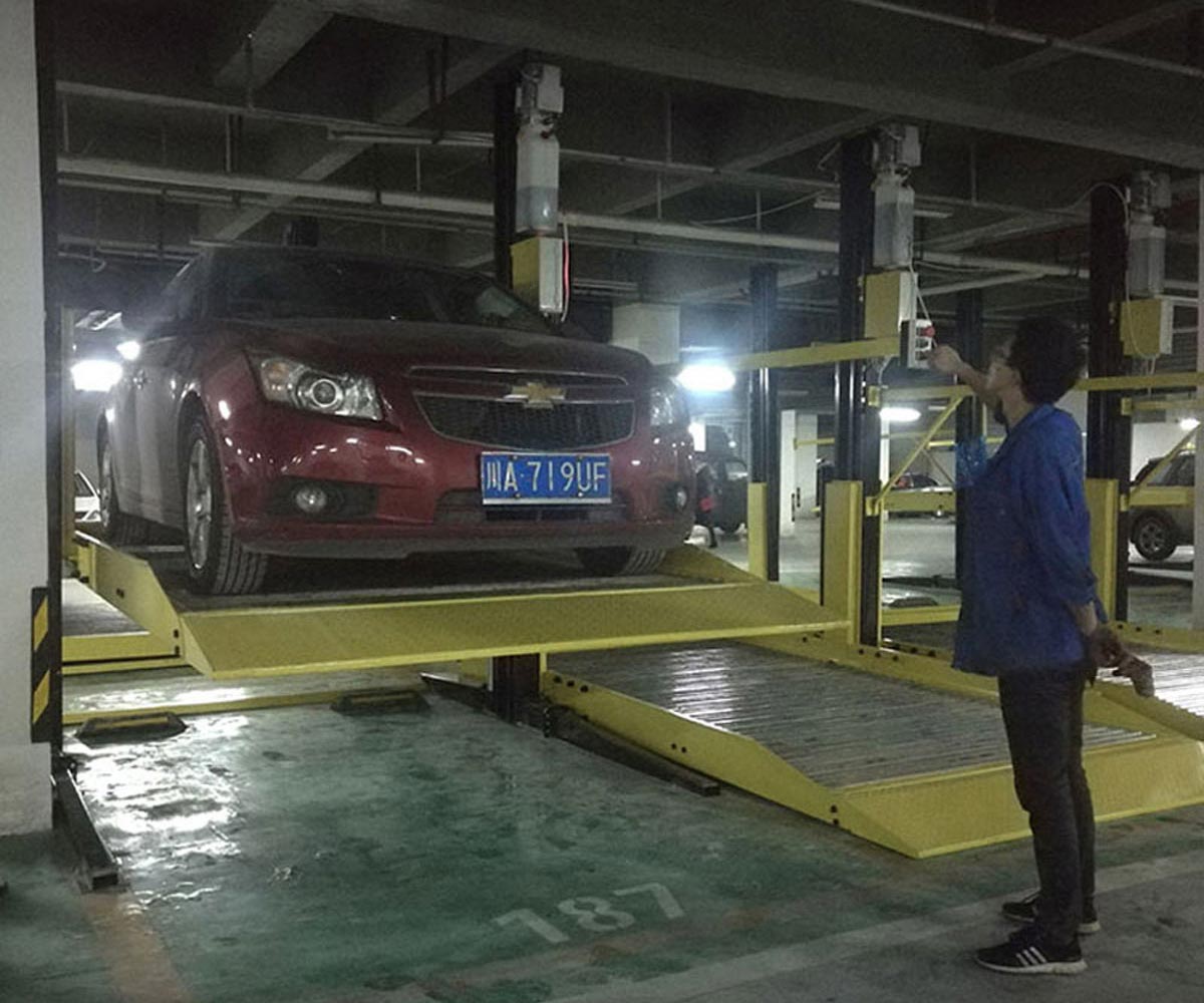 江津区升降横移机械式立体停车设备的传动系统